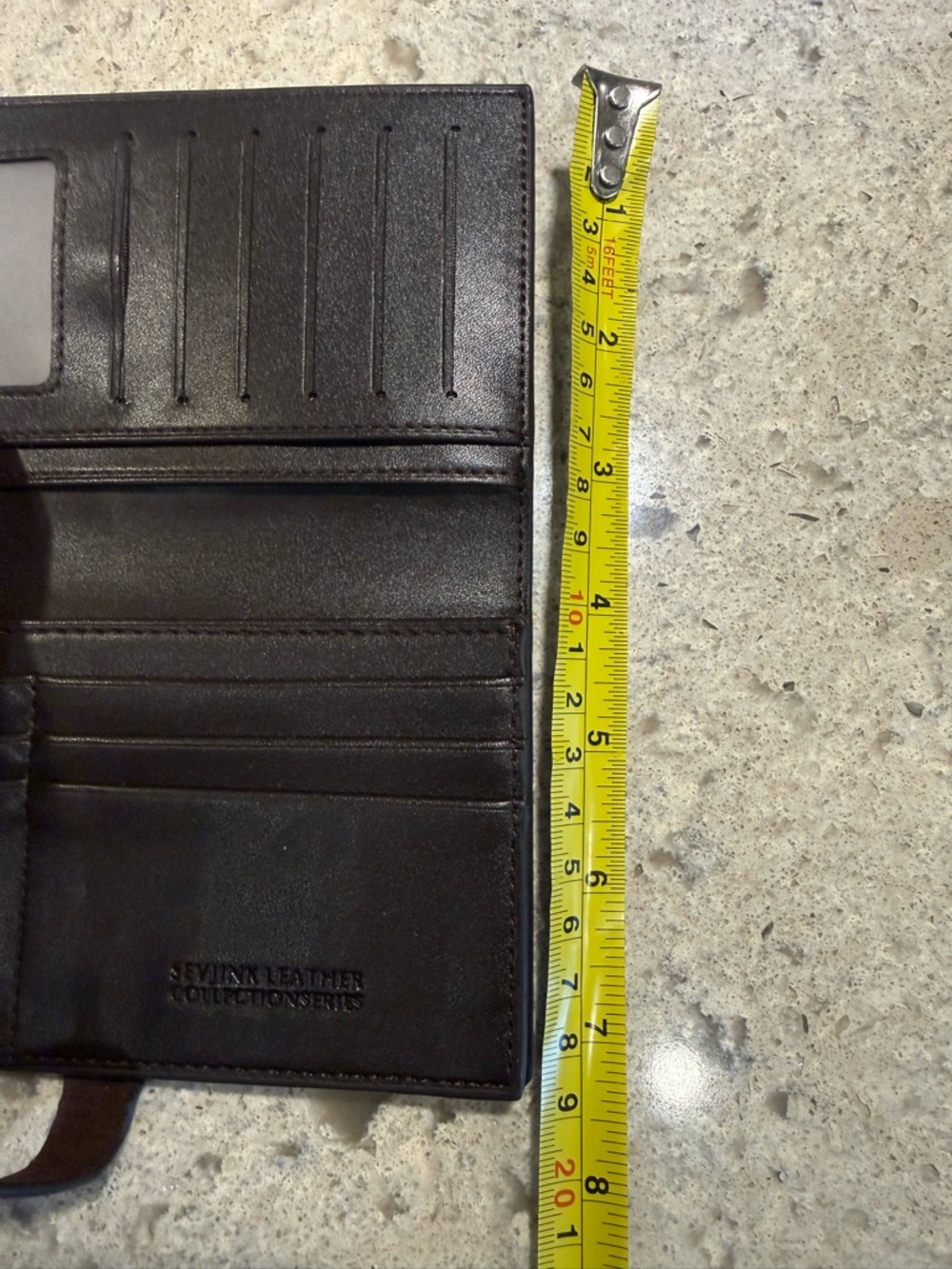 Classic Brown Leather Snap Wallet - Picture 7 of 7